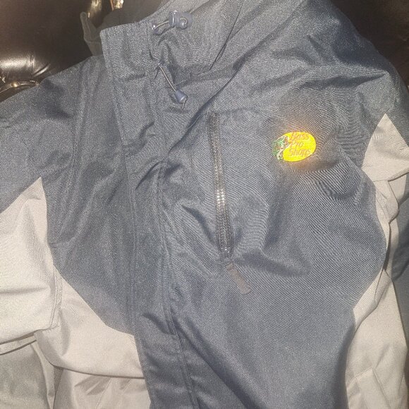 Mens Bass Pro Shops Jacket Outdoor Full Zip Hooded Fleece Lining 2XL - Picture 1 of 2